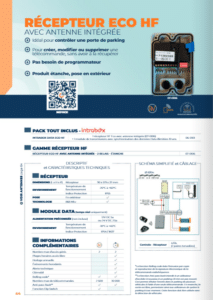 INTRATONE - 09-0119 - TÉLÉCOMMANDE HF 4 CANAUX BI-TECHNOLOGIE MIFARE