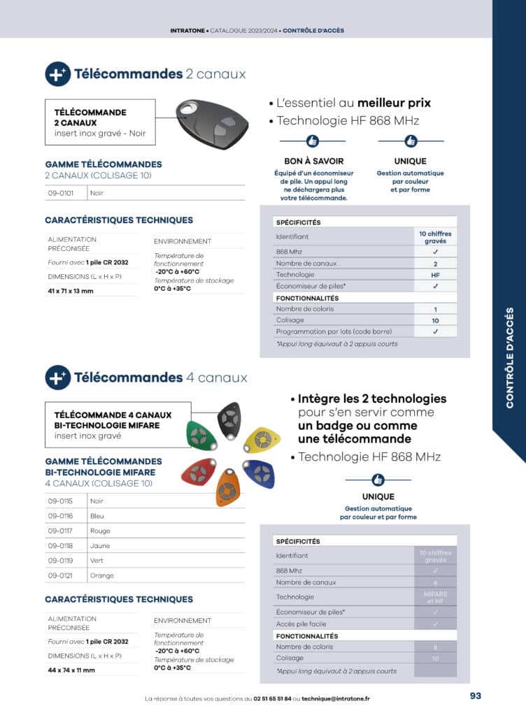 4 canaux bitechnologie Mifare Intratone — free download